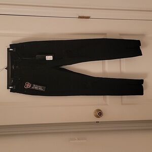 Skinny Fries Size 9 Black Hi-Rise Skinny Jeans with Front Ankle Slits, NWT!